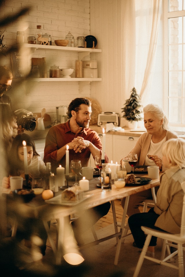 Festive Gathering and Shopping