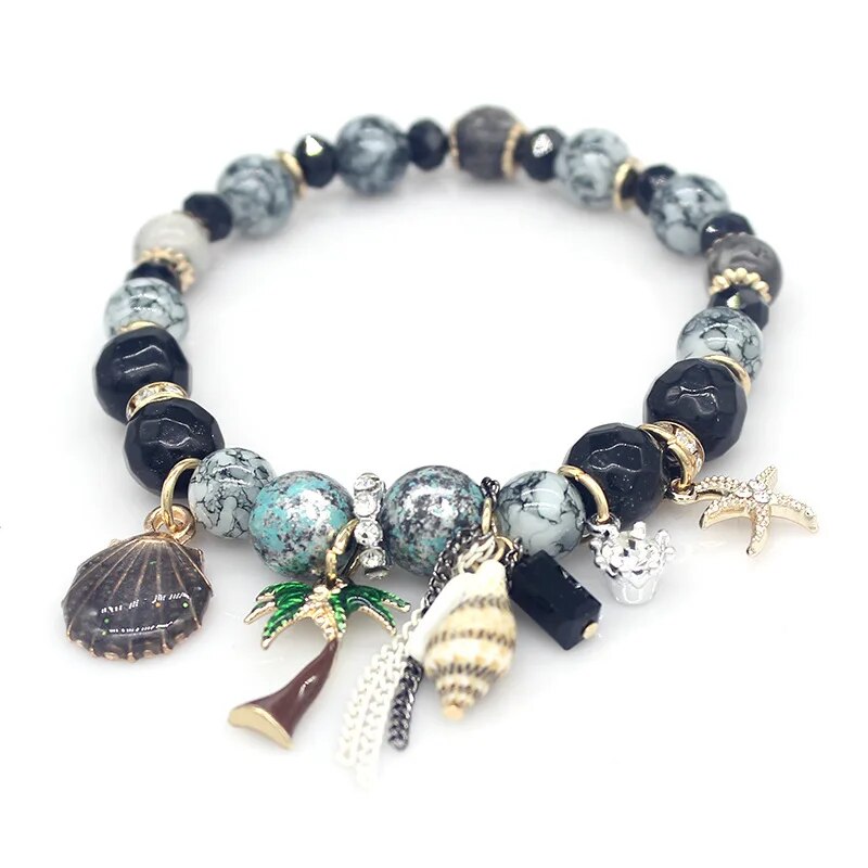 Rose sisi Bohemian ethnic style beach friendship women's bracelet beaded wrist bracelets for women shell jewelry for women