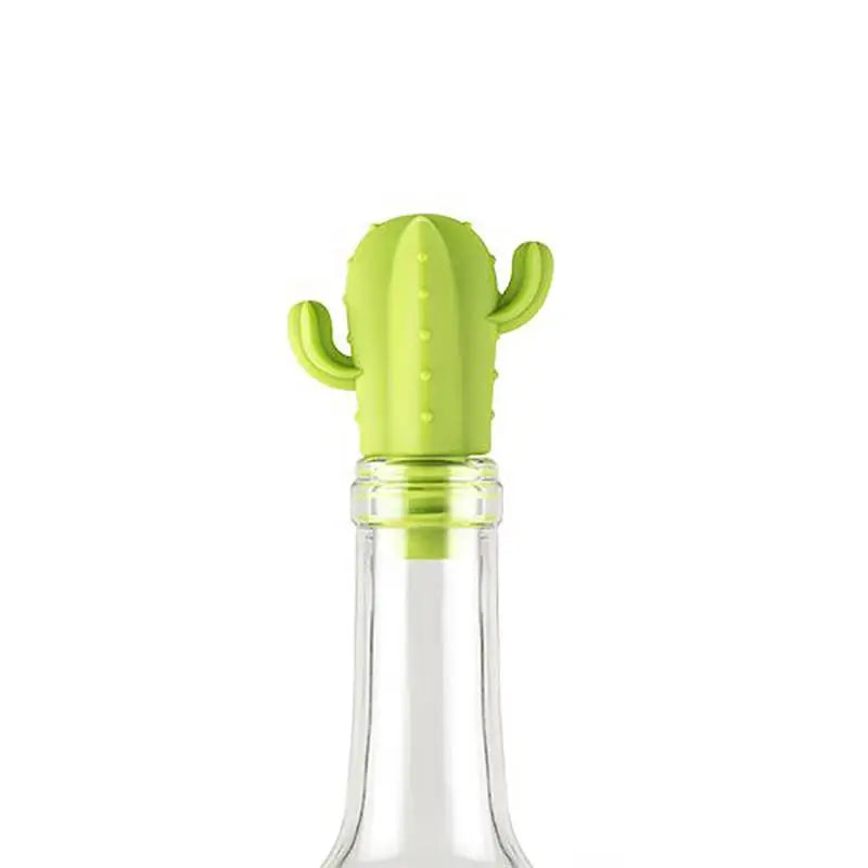 7pcs Silicone Cactus Party Wine Glass Marker Charms Drinking Buddy Cup Identification Cup Labels Tag Signs Bottle Wine Stopper