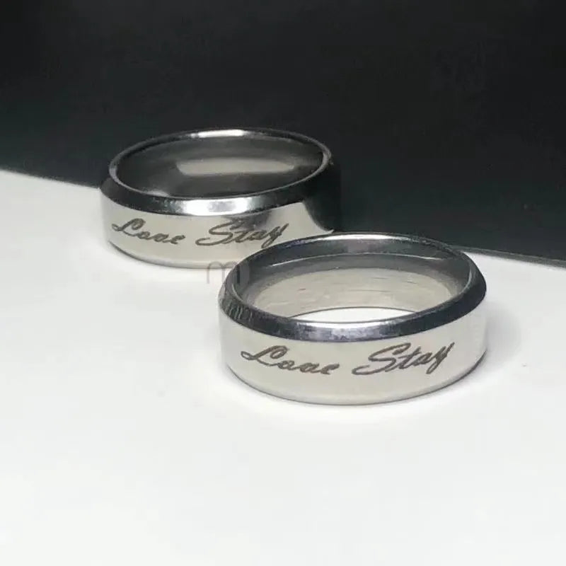 2023 Korean Wave Stray Kids Skzoo Love Stay Engraved Metal Ring LeeKnow Felix Fan Accessories Men and Women Jewelry Gift