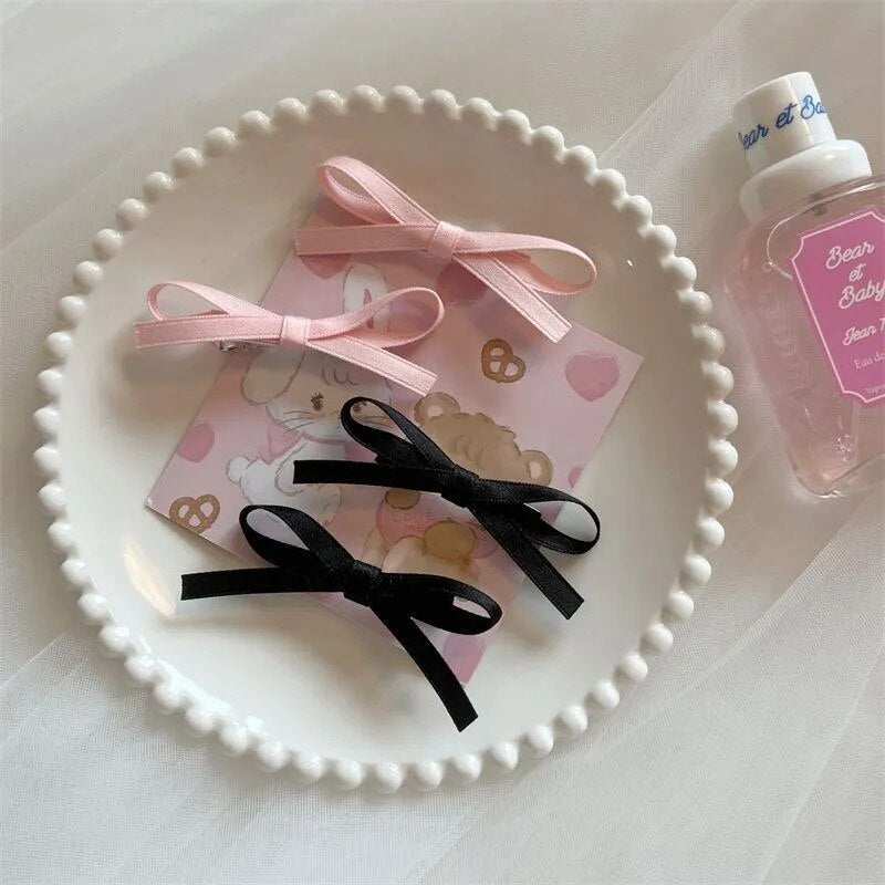 2023 Korean Sweet Bowknot Hairpin for Girls Fashion Princess Headwear Student Children Hair Clip Hair Accessories Wholesale