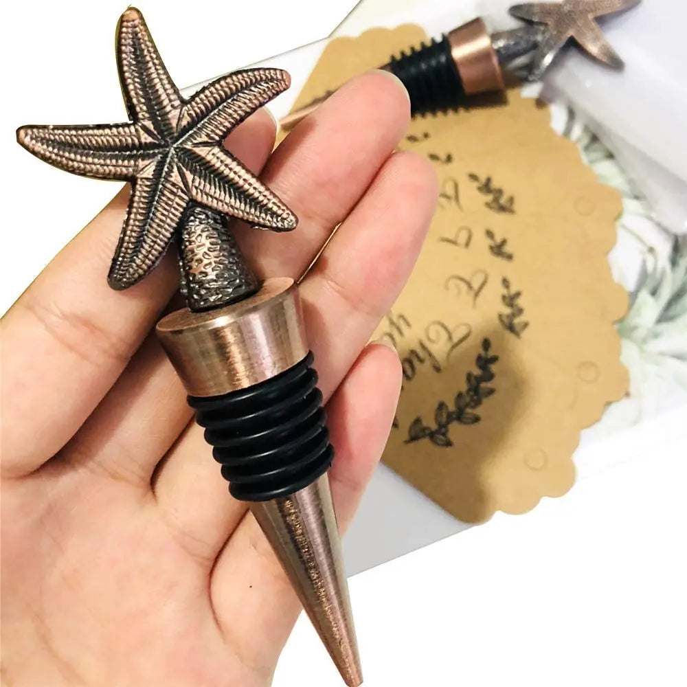 Wine Stoppers Alloy Decorative Double Heart Wine and Beverage Bottle Stoppers Caps Reusable Plug Keep Wine Fresh