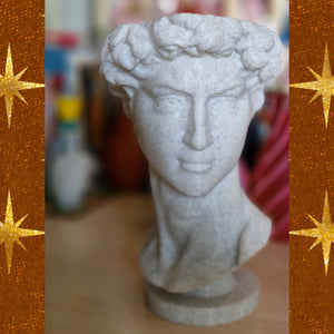 Olive and Latte 3d Print Art Michelangelo' David Portrait