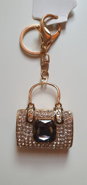 Rhinestone Bag charm and key chain