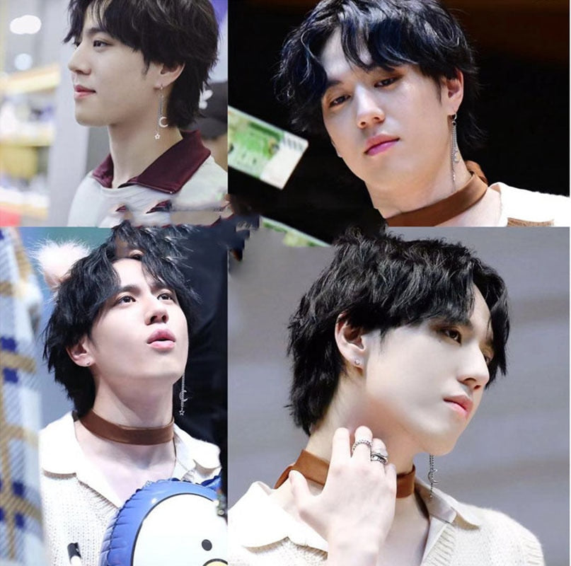 Korean earring Mens Geometric beads earring,guys jewellery,accessory, hipster, grunge style, punk,male accessories earrings