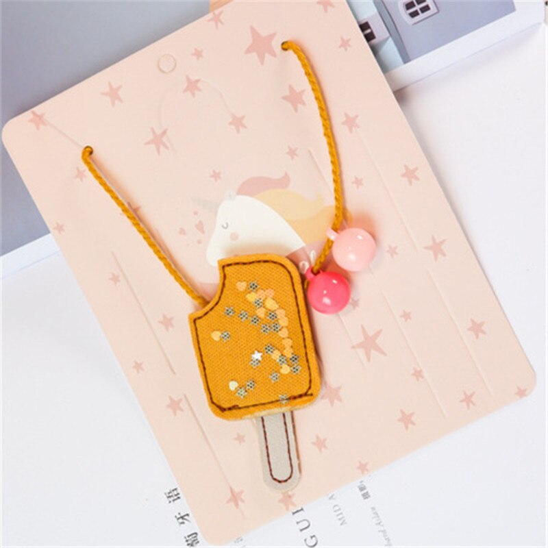 Korean Handmade Cute Cartoon Fabric Ice Cream Princess Kids Children Girl Necklace Apparel Accessories-HZPR