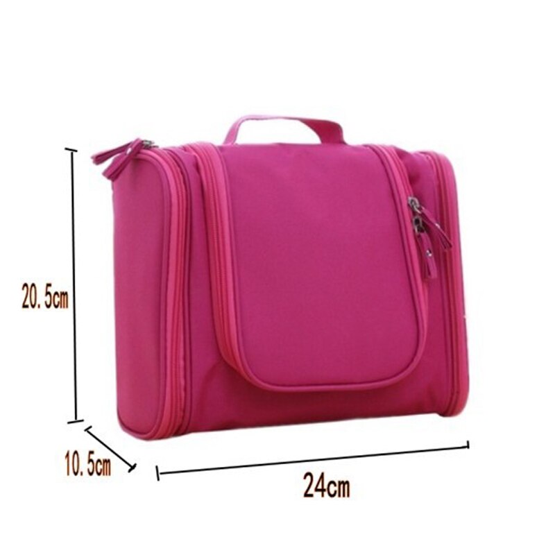 Travel Portable Cosmetic Bag 6 Color hang Hook Folding Wash Make-up Organizer Neceser makeup pouch for Women Beauty Toilet Bag
