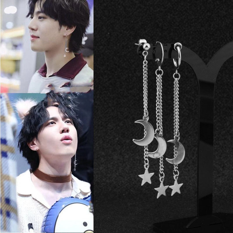 Korean earring Mens Geometric beads earring,guys jewellery,accessory, hipster, grunge style, punk,male accessories earrings