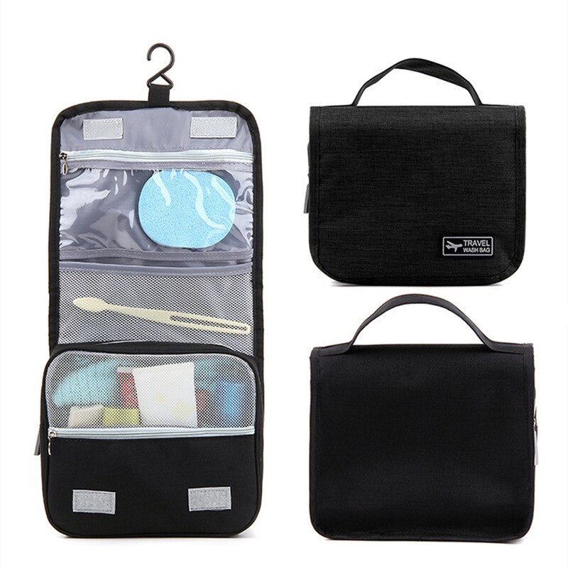 Women Men Travel Hanging Wash Bag Cosmetic Cases Make Up Pouch Beauty Vanity Necessarie Toiletry Makeup Storage Bag Organizer