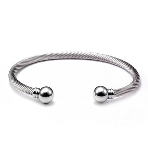 Classic Soft Healthy Stainless Steel Open Men Women Cuff Bangles Vintage Mesh Surface Male Charm Sporty Bracelets