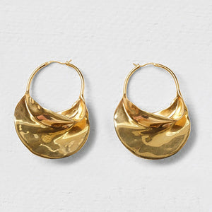 Irregular Metal Basket Large Hoop Earrings For Women Big White Enamel Statement Huggie Earrings Nickel Freewholesale Bijoux 2019