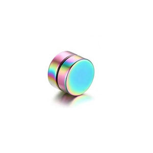 Round Beautiful Circle Non Piercing 1PC Strong Magnet Magnetic Mens Ear Clip  About6mm/8mm/10mm/12mm5 Colors Girls Earrings