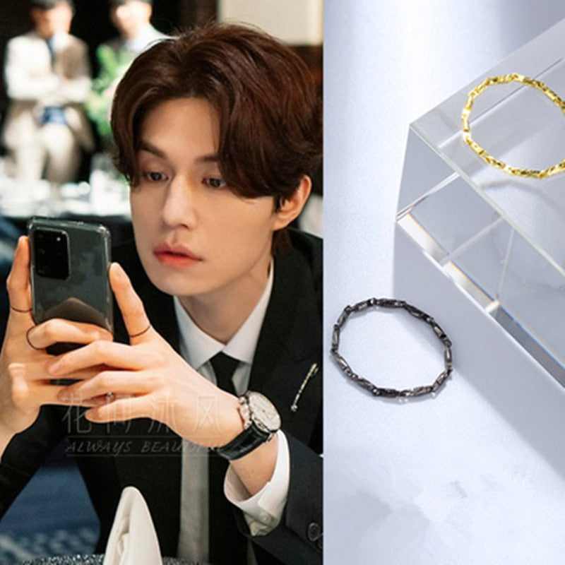 Fash fashion new Korean TV thin chain ring Knuckle Ring 구미호뎐 Tale of the Nine Tailed Lee Dong Wook