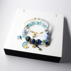 CHENFAN Japanese and Korean style best friend beaded bracelets for women 2020 jewellery Women's bracelet Flower moon Pendant