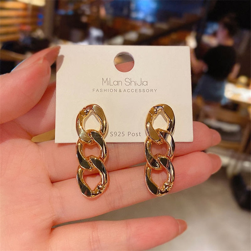 Women Tassels Chain Earring Unusual Earrings Fashion Drop Earrings 2021 Long Chain Earrings For Women Female Jewelry